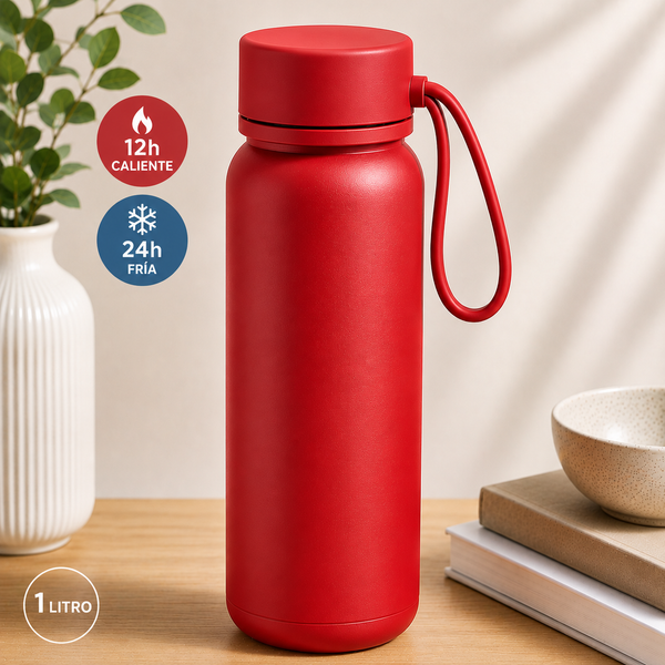 Botella Térmica Roja 1 L